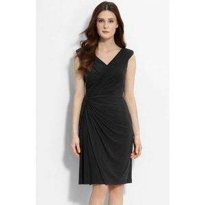 NWOT Adrianna Papell Side Twist Faux Wrap Jersey Dress